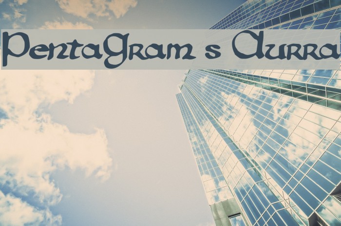 PentaGram s Aurra Font examples