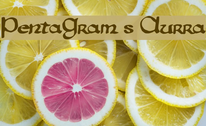 PentaGram s Aurra Font examples