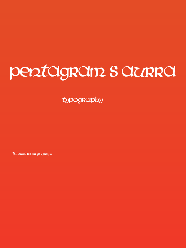 PentaGram s Aurra Poster