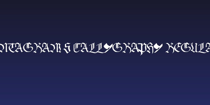 PentaGram s Callygraphy Regular Social Header