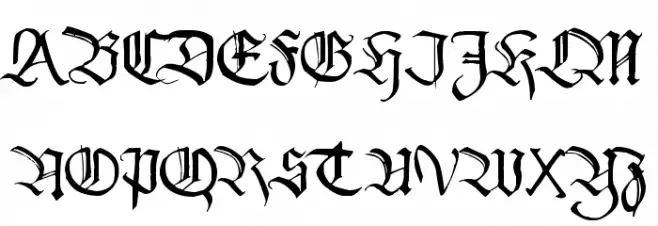 PentaGram s Callygraphy Polices MAJUSCULES