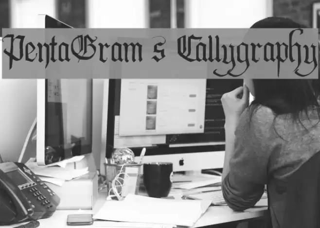 PentaGram s Callygraphy Font examples