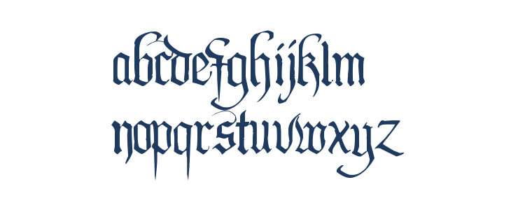 PentaGram s Callygraphy Lowercase
