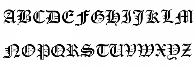 PentaGram s Gothika Bold 字体 大写