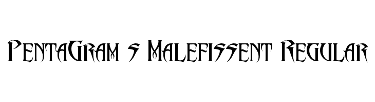 PentaGram s Malefissent Regular  Fuentes Gratis Descargar