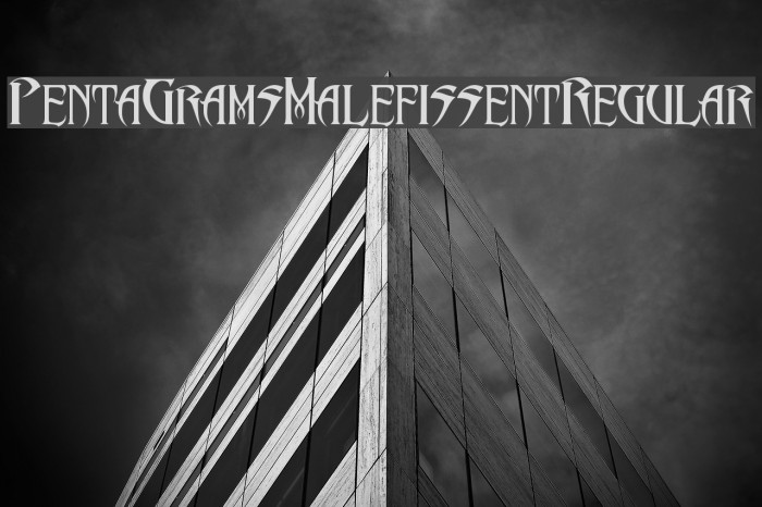 PentaGram s Malefissent Regular Font examples