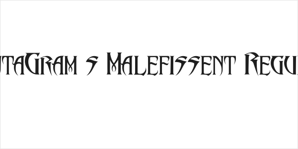 PentaGram s Malefissent Regular Logo