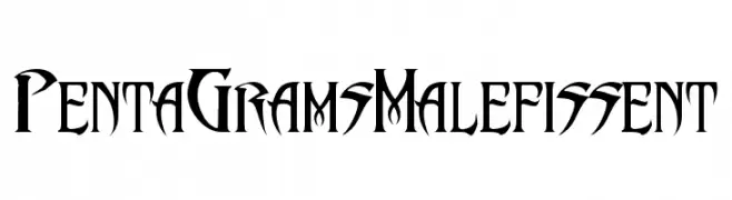 PentaGram s Malefissent  Descarca Fonturi Gratis