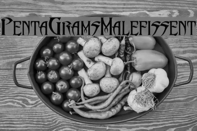 PentaGram s Malefissent Font examples