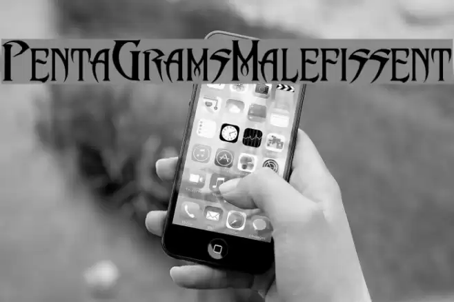 PentaGram s Malefissent Font examples