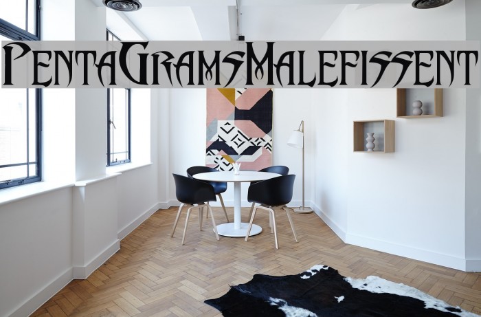 PentaGram s Malefissent Font examples