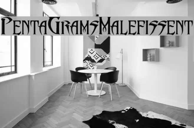 PentaGram s Malefissent Font examples