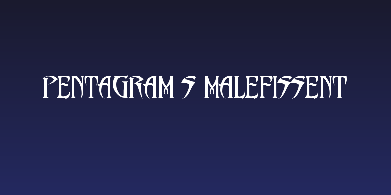 PentaGram s Malefissent Social Header