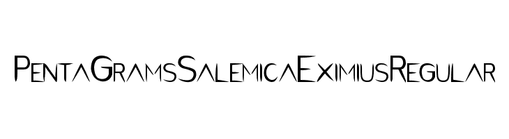 PentaGram s Salemica Eximius Regular Font