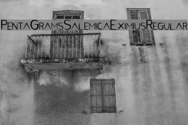 PentaGram s Salemica Eximius Regular Font examples