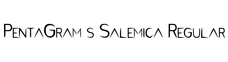 PentaGram s Salemica Regular  les polices de caractères gratuit tlcharger
