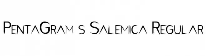 PentaGram s Salemica Regular  Descarca Fonturi Gratis