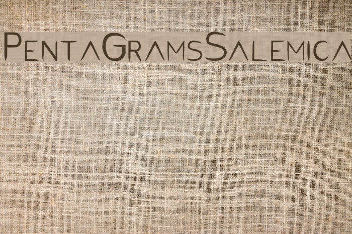 PentaGram s Salemica Caratteri examples