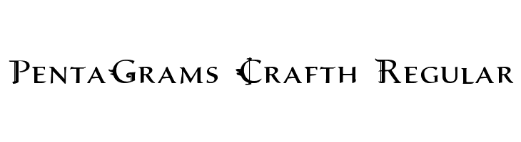 PentaGrams Crafth Regular  لخطوط تنزيل