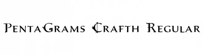 PentaGrams Crafth Regular  Frei Schriftart Herunterladen