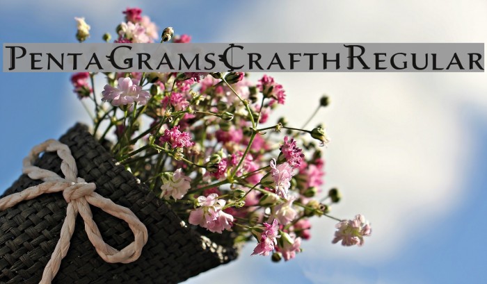 PentaGrams Crafth Regular Font examples