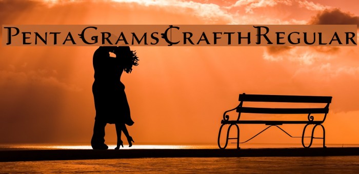 PentaGrams Crafth Regular Font examples