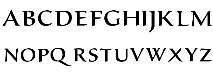 PentaGrams Crafth Regular Font LOWERCASE