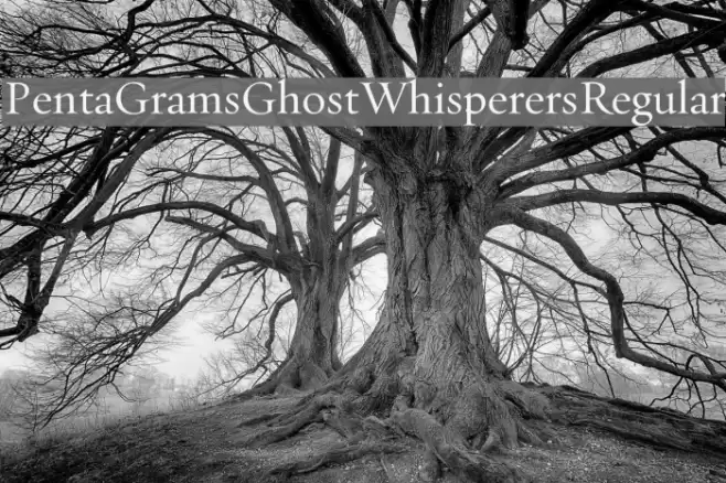 PentaGrams Ghost Whisperers Regular Font examples