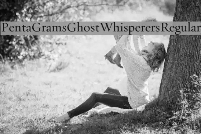 PentaGrams Ghost Whisperers Regular Font examples