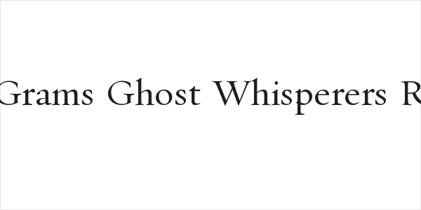 PentaGrams Ghost Whisperers Regular Logo