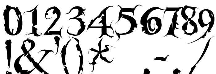 PentaGrams Neffyllim Regular Font OTHER CHARS