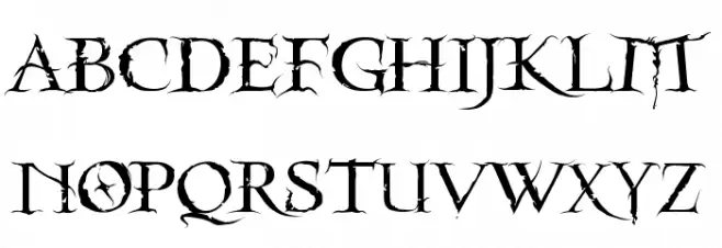 PentaGrams Neffyllim Regular Polices MAJUSCULES