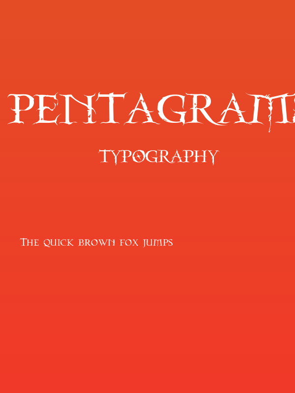 PentaGrams Neffyllim Regular Poster