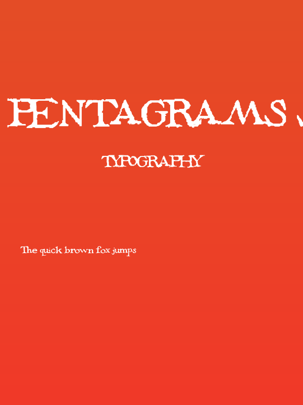 PentaGrams Stregherria Regular Poster