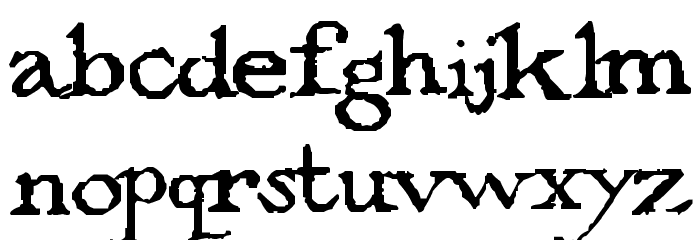 PentaGrams Stregherria Regular Font LOWERCASE