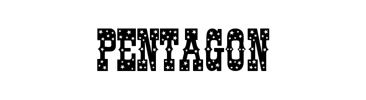 Pentagon  Frei Schriftart Herunterladen