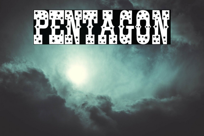 Pentagon Font examples