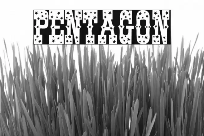 Pentagon Font examples