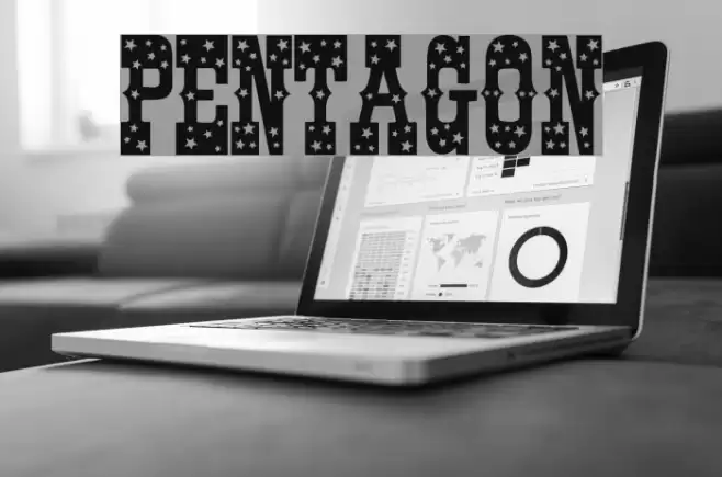Pentagon Font examples