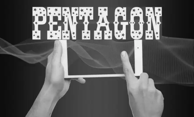 Pentagon Font examples