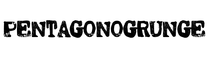 Pentagono Grunge  baixar fontes gratis