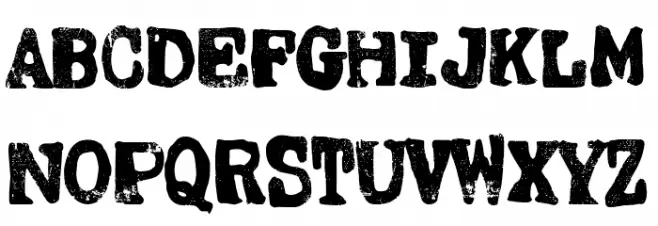 Pentagono Grunge Шрифта ВЕРХНИЙ