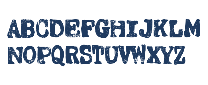 Pentagono Grunge Lowercase