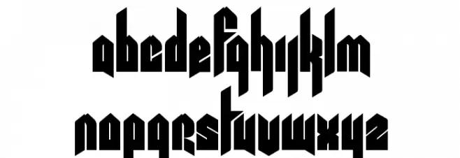 Pentagram फ़ॉन्ट लोअरकेस