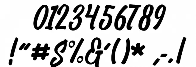 Pentagraph Regular Font OTHER CHARS