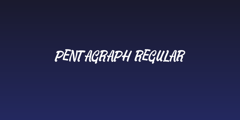 Pentagraph Regular Social Header