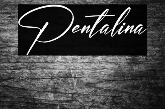 Pentalina Font examples