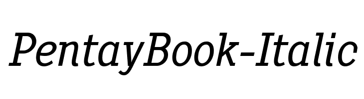 PentayBook-Italic フォント