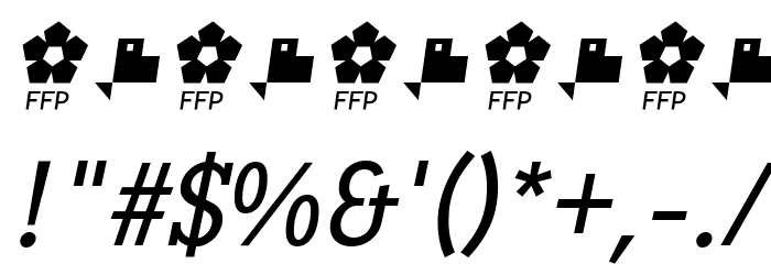 PentayBook-Italic Font OTHER CHARS