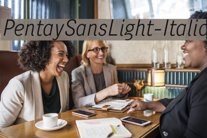 PentaySansLight-Italic Font examples